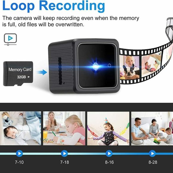 Spy Camera Mini Hidden Camera YEEHAO HD 1080P with Audio Motion Detection IR Nig - Picture 5 of 8